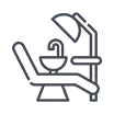 Dental chair icon